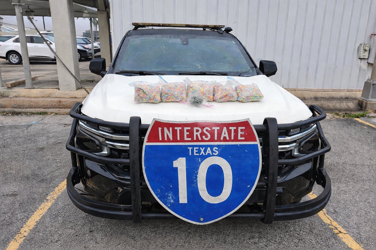 TxDPSSoutheast's tweet photo. Following a traffic stop on #Interstate10, DPS Troopers seized a large amount of suspected ecstasy. 

Great work by our Troopers on preventing these illegal narcotics from reaching our communities. 
#TxDPSSETX #DrugSeizure #PublicSafety #KeepingCommuntiesSafe #ProtectAndServe https://t.co/Hun4Oq8hUp