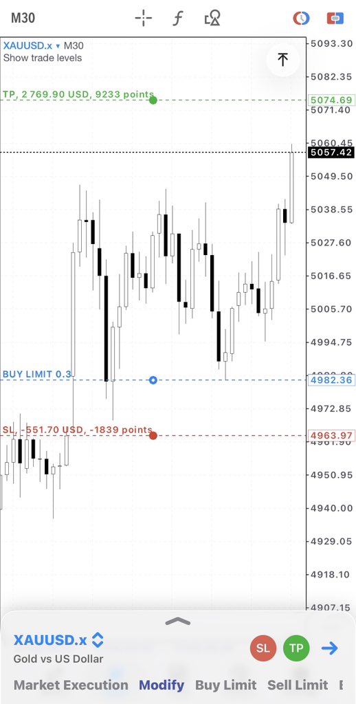 Nobody talk about how painful it is when you miss your A+ setup 

Missed Entry On $Xauusd, Sniper Target locked on TradingView… 🥷

MT5 didn’t pull the trigger. 

patience is still part of the game

Join me let’s trade this week
👇
🔗t.me/Reallordzitu