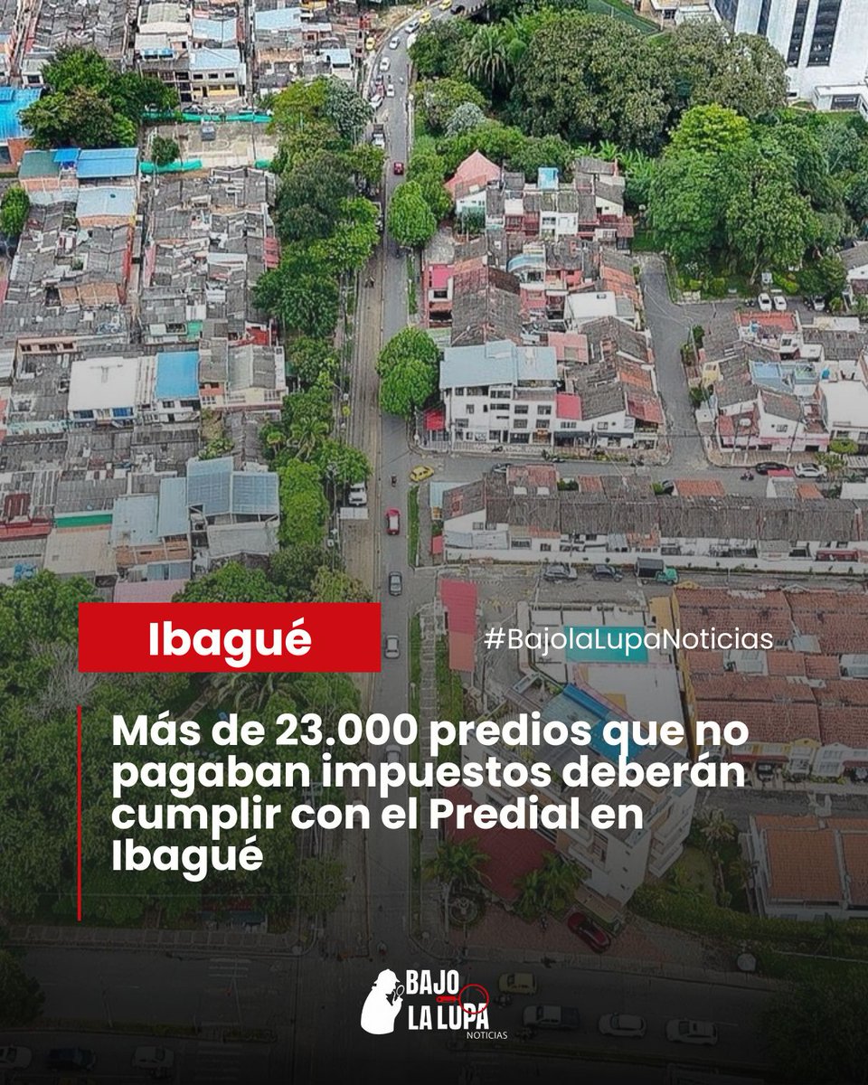 #Ibagué 😱De acuerdo con la Dirección de Catastro Multipropósito, este proceso incluyó la visita a más de 122.000 predios en toda la ciudad, lo que permitió actualizar las características reales de los inmuebles <a href="/Alcaldiaibague/">Alcaldía de Ibagué</a>
facebook.com/share/p/17qxHq…