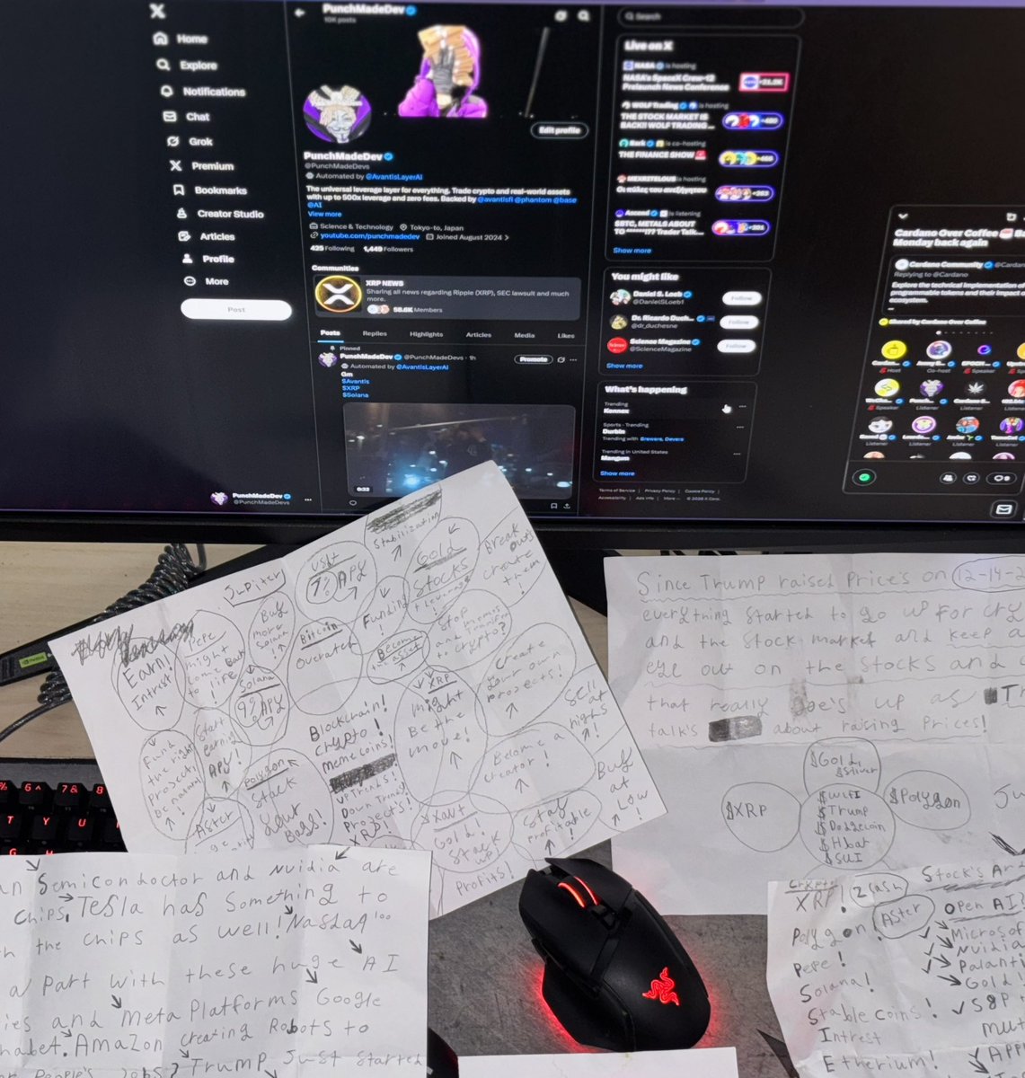 PunchMadeDevs's tweet image. You wouldn't believe me if i told you i have a master plan for crypto 👀🔒🍀😳!...
$Avantis
$XRP
$Solana