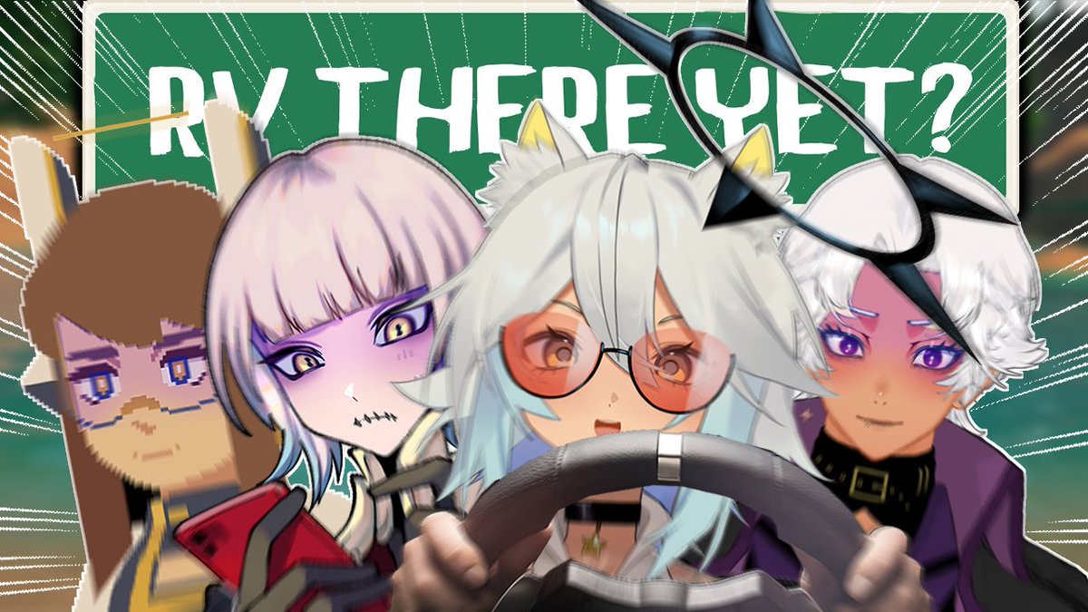 THANK YOU EVERYONE FOR JOINING US!

We'll figure out the audio issues for RV There Yet and return to it some other time!!

Remember to check out these lovely lot:
<a href="/xon_de_rose/">Xon 🔮 Your Warlock!</a> 
<a href="/Pyrite_NV/">Pyrite 🎮FF8</a> 
<a href="/Dokurogacha/">Doku 💀🎰</a>