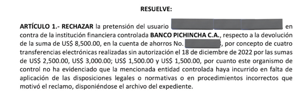 B_Suarez9's tweet photo. @EmergenciasEc @BancoPichincha No dejara de pasar hasta q el organismo competente ➡️ @superbancosEC 
Haga su TRABAJO y el encargado de turno no se el pana de los dueños 
Y las denuncias sean siempre desechadas 

Siempre hay denuncias contra el BANCO PICHINCHA y no pasa NADA
 NUNCA importa el CLIENTE https://t.co/dq1Vd2ghVC