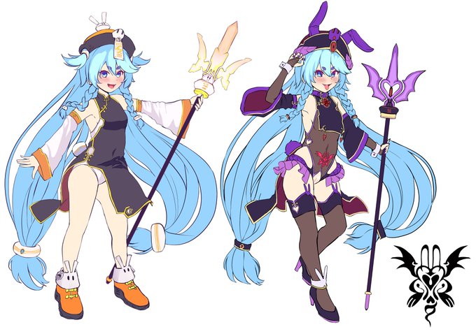 今月の予定はサウンドボルテックスのニア
てなわけで悪堕ちデザインラフ 