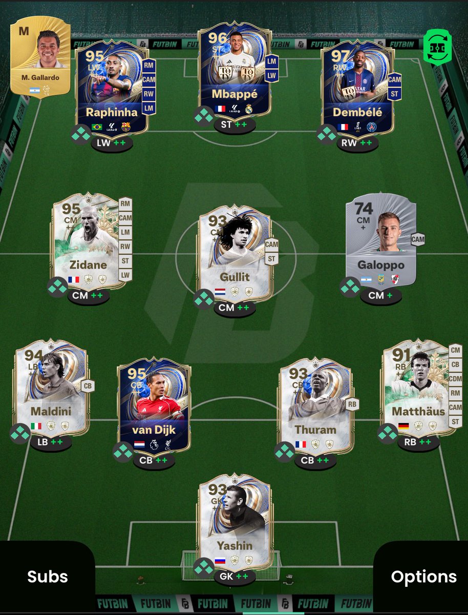 Gallardo si tuviera monedas infinitas en el FIFA