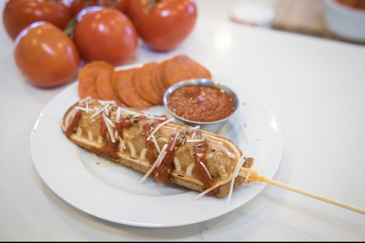 National Pizza Day! Have you tried our famous Pizza Wafflerita?! Goey Mozzarella Cheese and Perfectly seasoned Pepperoni baked inside a waffle on a stick. Try it topped with Marinara Sauce, Hot Honey or Sriracha if you're feeling extra spicy!