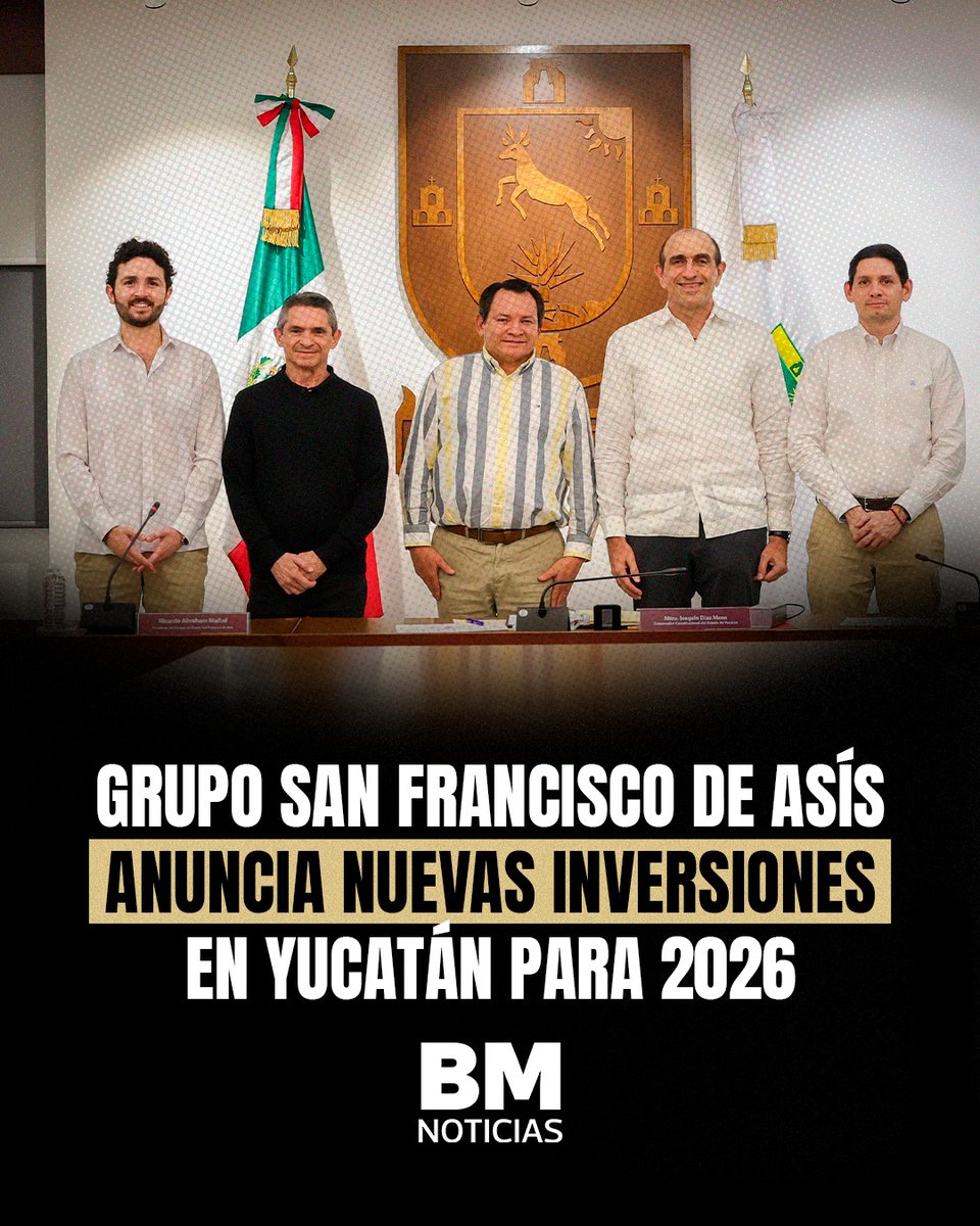 El gobernador <a href="/huachodiazmena/">Joaquín Díaz Mena</a>  sostuvo un encuentro con el grupo empresarial yucateco.
Las nuevas inversiones contemplan la generación de 230 empleos directos y 600 indirecto
En la reunión participó también el titular de la <a href="/SETYYucatan/">SETY Yucatán</a> , <a href="/Milo_barrera/">Ermilo Barrera N.</a>  
#Yucatán #Inversión