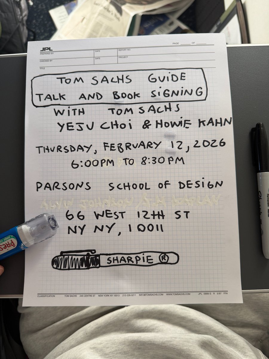 Tom Sachs tweet media