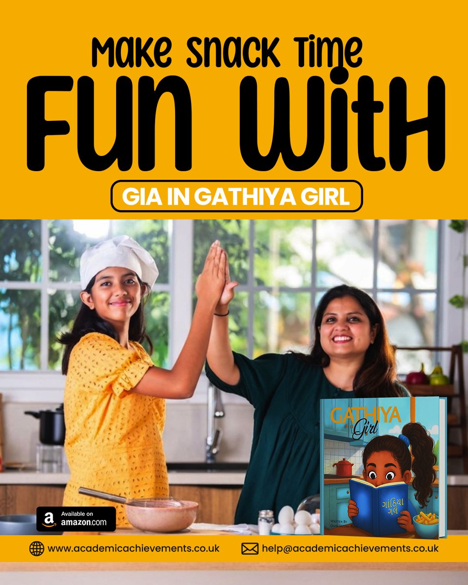 DiviyaMistry's tweet photo. Be the star chef in your own kitchen! 👩‍🍳

Which classic Gujarati snack will you make today? Share your answer and join Gia’s fun in Gathiya Girl.

Order now and start cooking:
https://t.co/OGFtQp9Mrq 

#divyamistrypatel #gathiyagirl #gujarati 
#gujaratifood #tasteofgujarat https://t.co/D24eGjnn0M