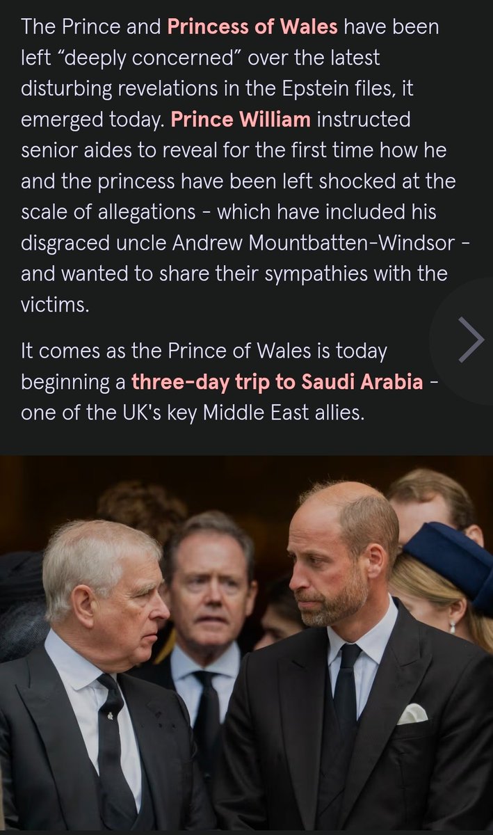 NSome1ne's tweet image. 🕳️
SUDDENLY THEY FEEL SYMPATHY FOR THE VICTIMS.

Two of the pedophile protectors #PrinceWilliam and #Kate are scared,

From the Article:
They have been left 
“deeply concerned” and wanted to share their sympathies with the victims.🙄

YEARSSSS TOO LATE
