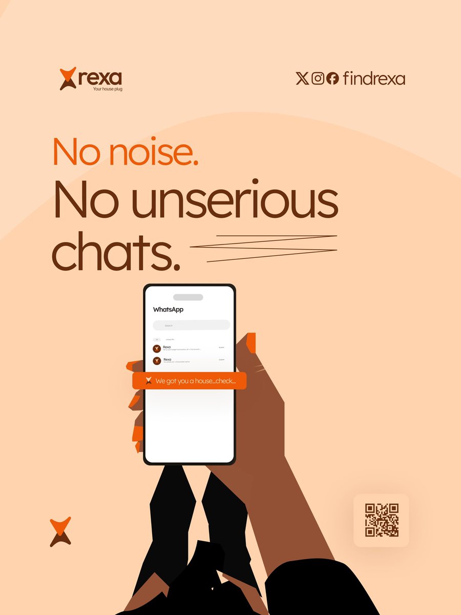 findrexa's tweet photo. “Is this still available?”

Rexa is bringing a solution to that question. 

Our goal is to filter the noise and the unserious chats that lead to headaches. 

#findrexa #YourHousePlug #NoNoise #CalabarRealEstate #WhatsAppAssistant https://t.co/rIGytvDmKD