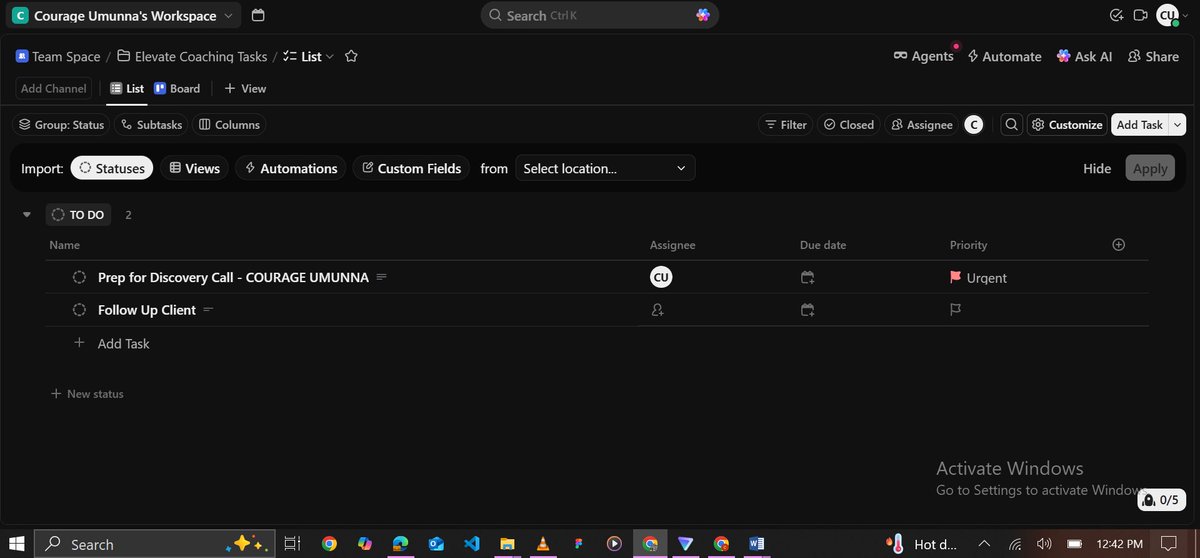 Courage Umunna | AI Automation & Ops VA tweet media