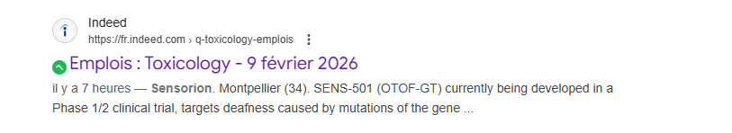 MediumTrade's tweet image. #trading #sensorion ➡️fr.indeed.com/q-toxicology-e…