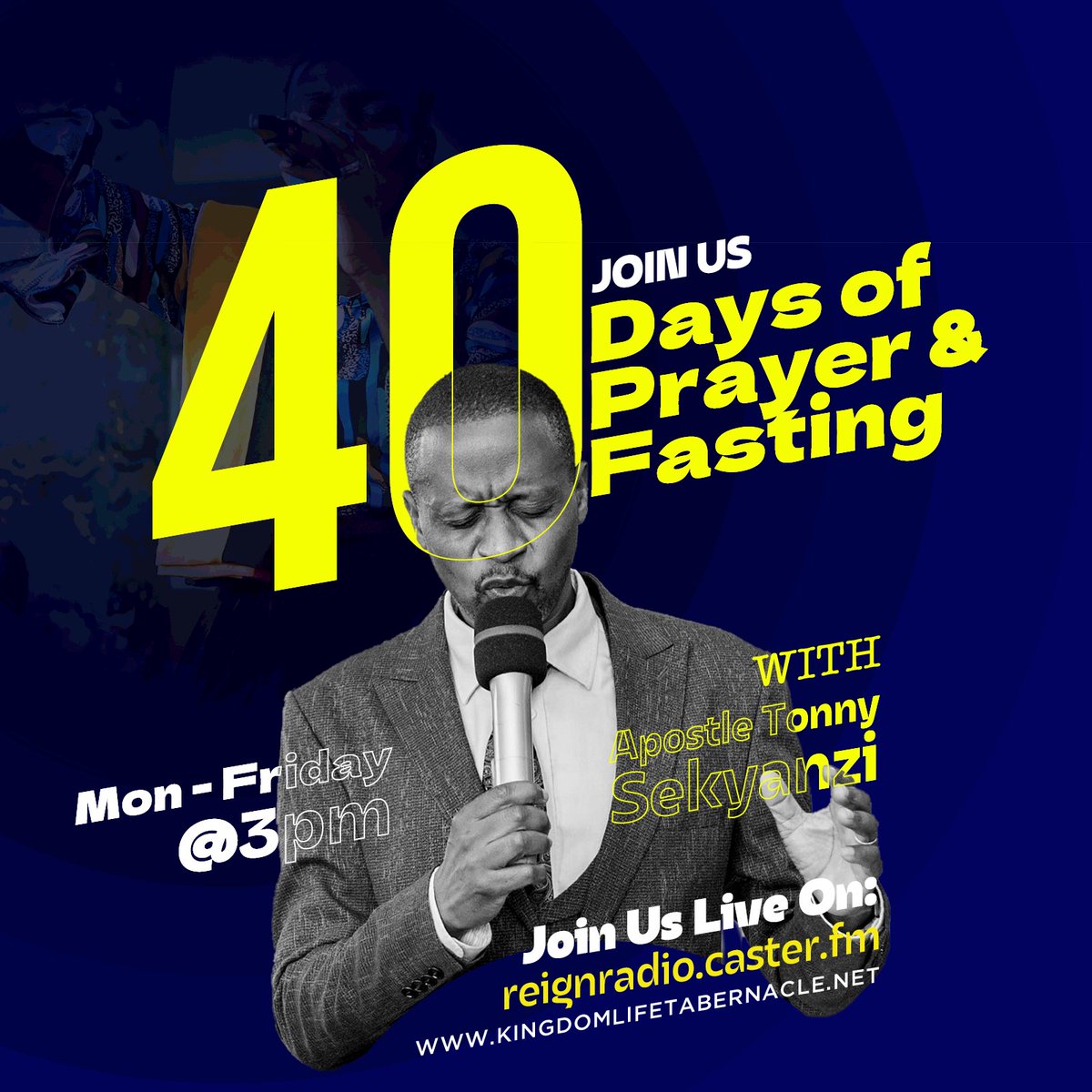 klt256's tweet photo. 40/40 DOPF SPECIAL SERVICE

Tomorrow marks the final day of our 40 Days of Prayer &amp; Fasting. your invited for a Special  Anointing Service &amp; Holy Communion. 

When: 10th Feb @ 3 PM - 7PM
Where: KLT Main Auditorium
Follow this Link📻
https://t.co/U0SpVGzjuK https://t.co/bOn11dBt59