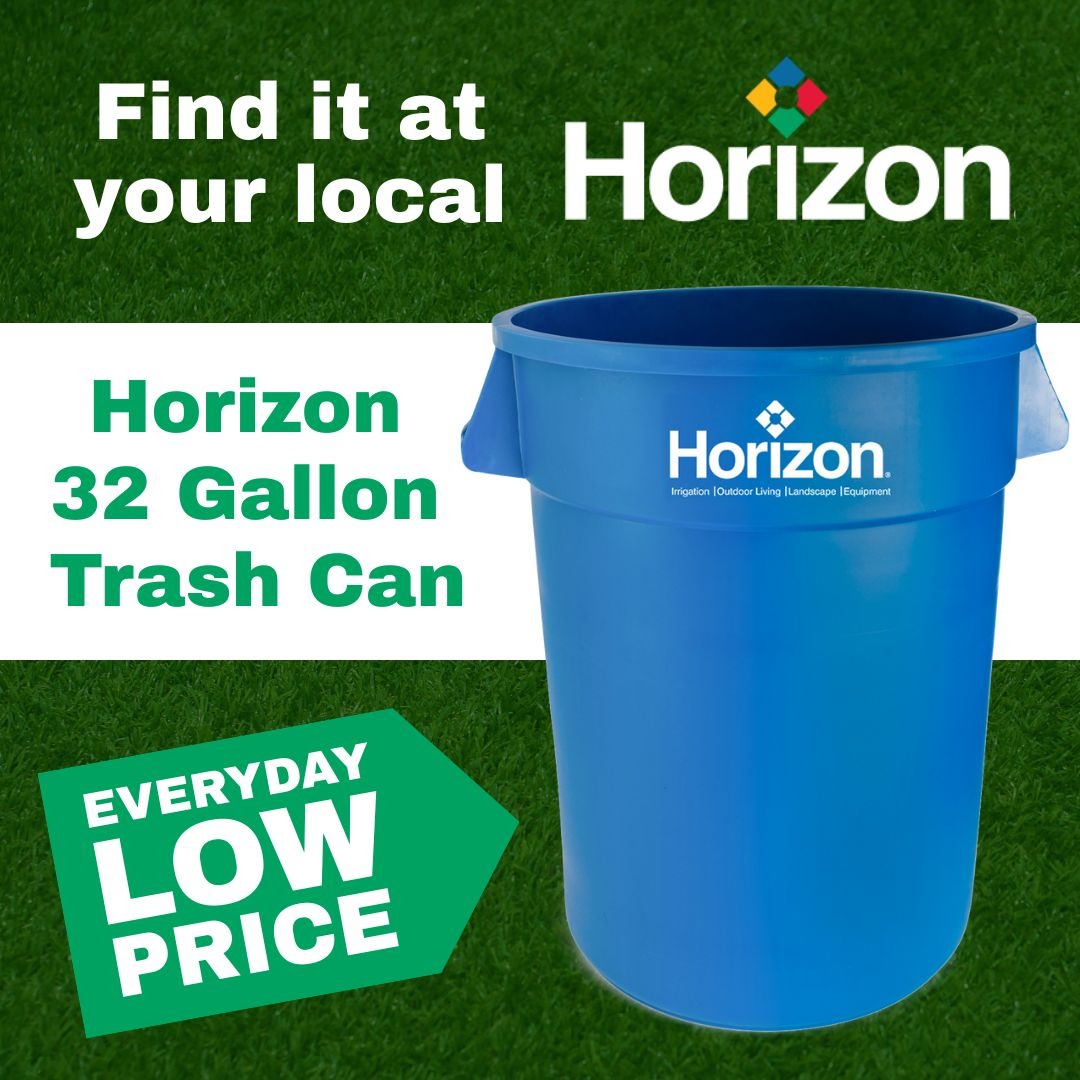 Our 32 Gallon Trash Cans help keep your space clean and organized, all at an everyday low price. This container is designed to handle waste collection in commercial, residential, and industrial settings. bit.ly/4qoHVuQ Pick one up at your local Horizon! #EverydayLowPrice