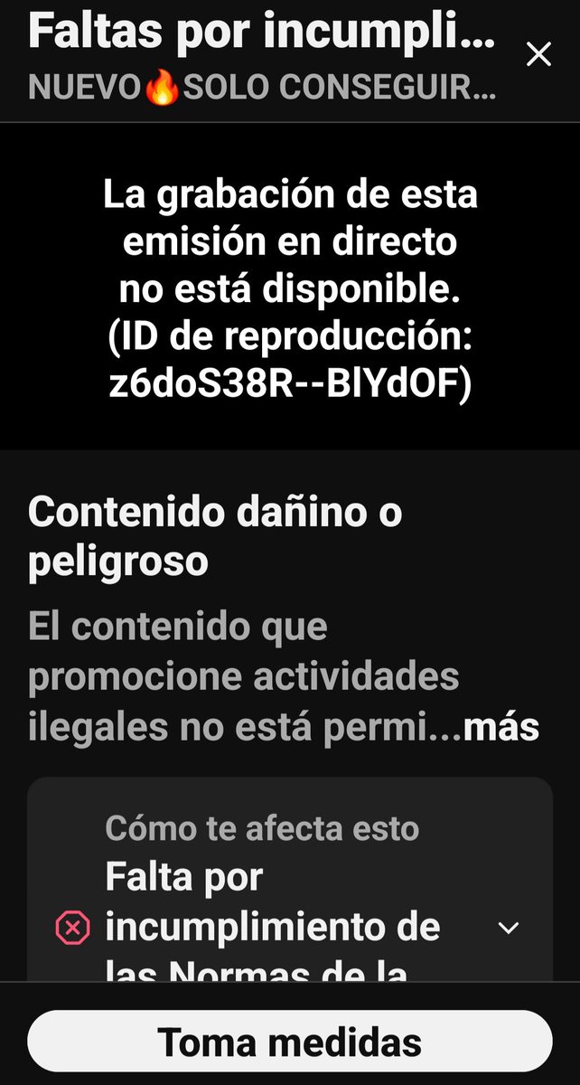 prowanted7's tweet photo. ESTO ES LAMENTABLE POR PARTE DE YOUTUBE ME PONEN UNA FALTA CUANDO LLEVO 9 AÑOS SUBIENDO GTA ES DE RISA 😡CON LO QUE: 
⛔️NO PUEDO HACER LIVE.
⛔️NO PUEDO SUBIR VIDEOS .
⛔️NO PUEDO AVISAROS POR PUBLICACION
Y TODO ESTO 1 SEMANA .LAMENTABLE ,,,, CADA DIA MEJOR YOUTUBE https://t.co/MnX0LckbQB