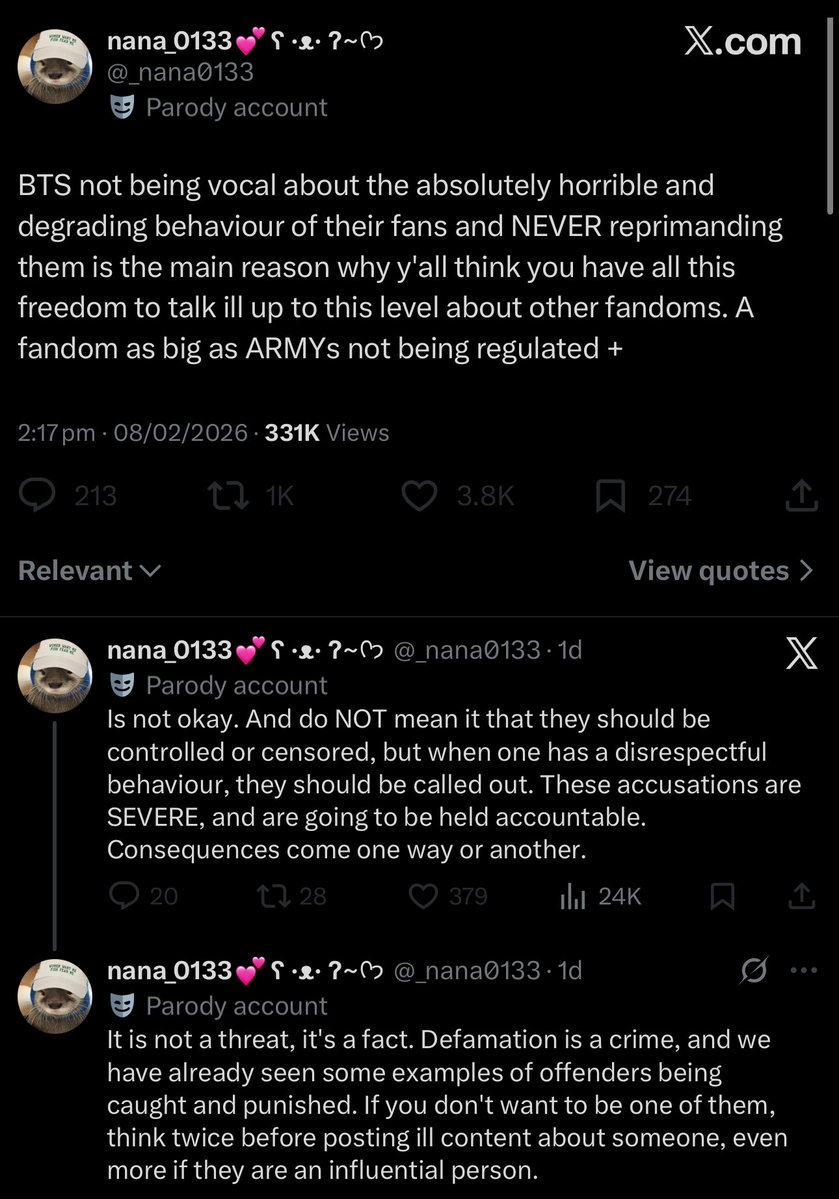 back in 2018 two fandoms collaborated to get something that wasn’t even a scandal into the headlines in a certain country which had political tensions with sk and ended up with members of 875 being threatened with violence when they were in said country at the time