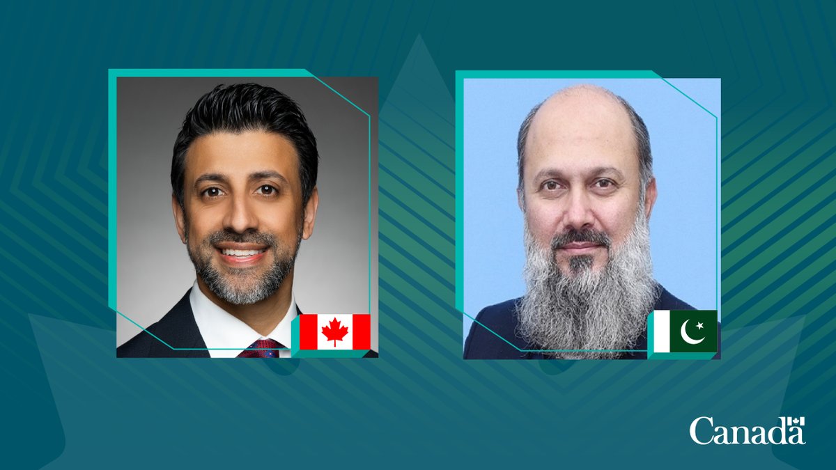 CanadaTrade's tweet photo. Minister Sidhu spoke with Pakistan’s Minister of Commerce about expanding trade ties and the progress of Canadian canola exports to Pakistan. He also expressed his deepest condolences for the bombing of civilians who were at worship in Islamabad.

More: https://t.co/jZ93f3wus3 https://t.co/JDMviparsS
