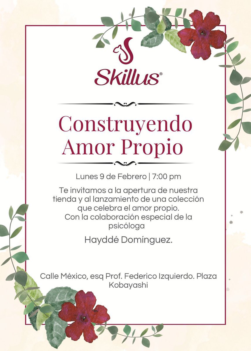 Si estás en Santiago, te invito.

Skillus joyería y una servidora, presentaremos una piezas enfocadas en amor propio, autoestima y resiliencia.
Me encanta ser parte de este proyecto, a favor de la salud mental.

Piezas estarán disponibles, en todas las sucursales de <a href="/Skillusrd/">Skillus RD</a>