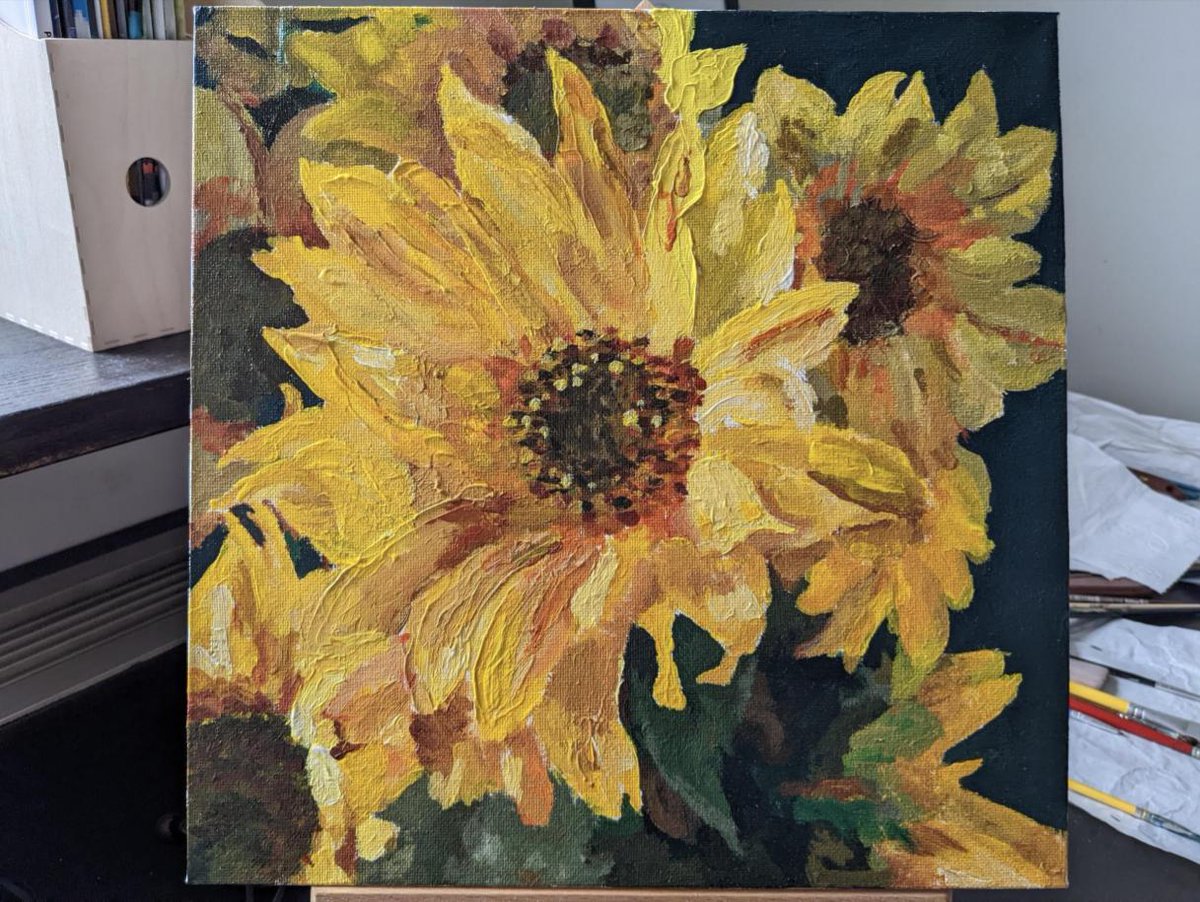 marcinstepien's tweet photo. In recent years I have returned to painting on  canvas. It improves seeing. Extends focus beyond daily analytical work  in IT. There is also an emotional aspect, some truth to how Winston  Churchill famously used painting as a therapeutic escape from his "Black  Dog". https://t.co/W0nGRajpdl
