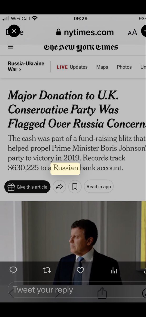 Gravelax3's tweet photo. @CarolineLucas I was shocked to see this quotation from @nytimes 2019
@BorisJohnson
Who are the #ConservativeFriendsofRussia #Putin ?
@KemiBadenoch @Conservatives @StephenFlynnSNP https://t.co/XyXXYXLwZE