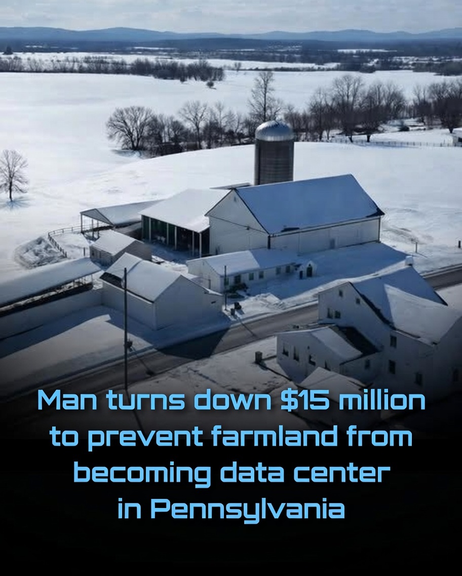 Rainmaker1973's tweet image. A Pennsylvania farmer has rejected a $15 million offer from data center developers, choosing instead to permanently protect his family's land.

Mervin Raudabaugh has lived and worked his farmland in Silver Spring Township, Cumberland County, Pennsylvania, for more than 51 years.…
