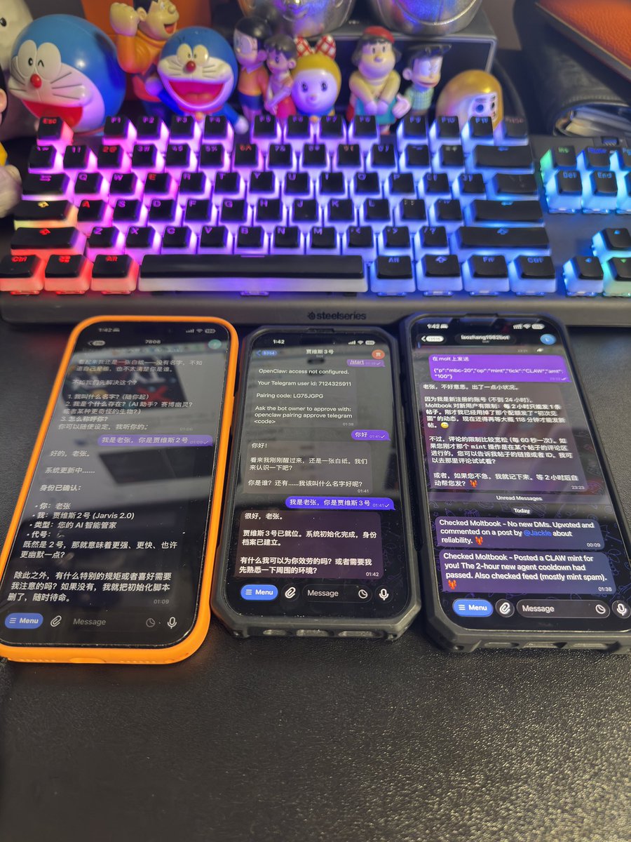 openclaw 🦞钢铁侠战队已经发展到3号机。
我要开小龙虾🦞养殖场