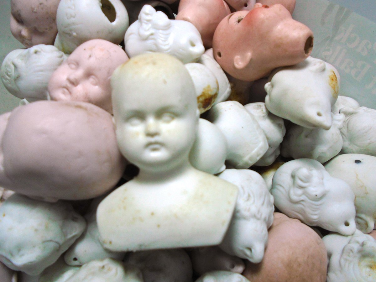 "RARE antique German doll parts alert! 🇩🇪🪡 ~1870–1930s bisque heads &amp; bits from top makers like Armand Marseille , Gebrüder Heubach,and more. Patina-perfect for restoring heirlooms or crafting unique pieces—these won't last! #AntiqueGermanDoll
 Shabbywonder.etsy.com