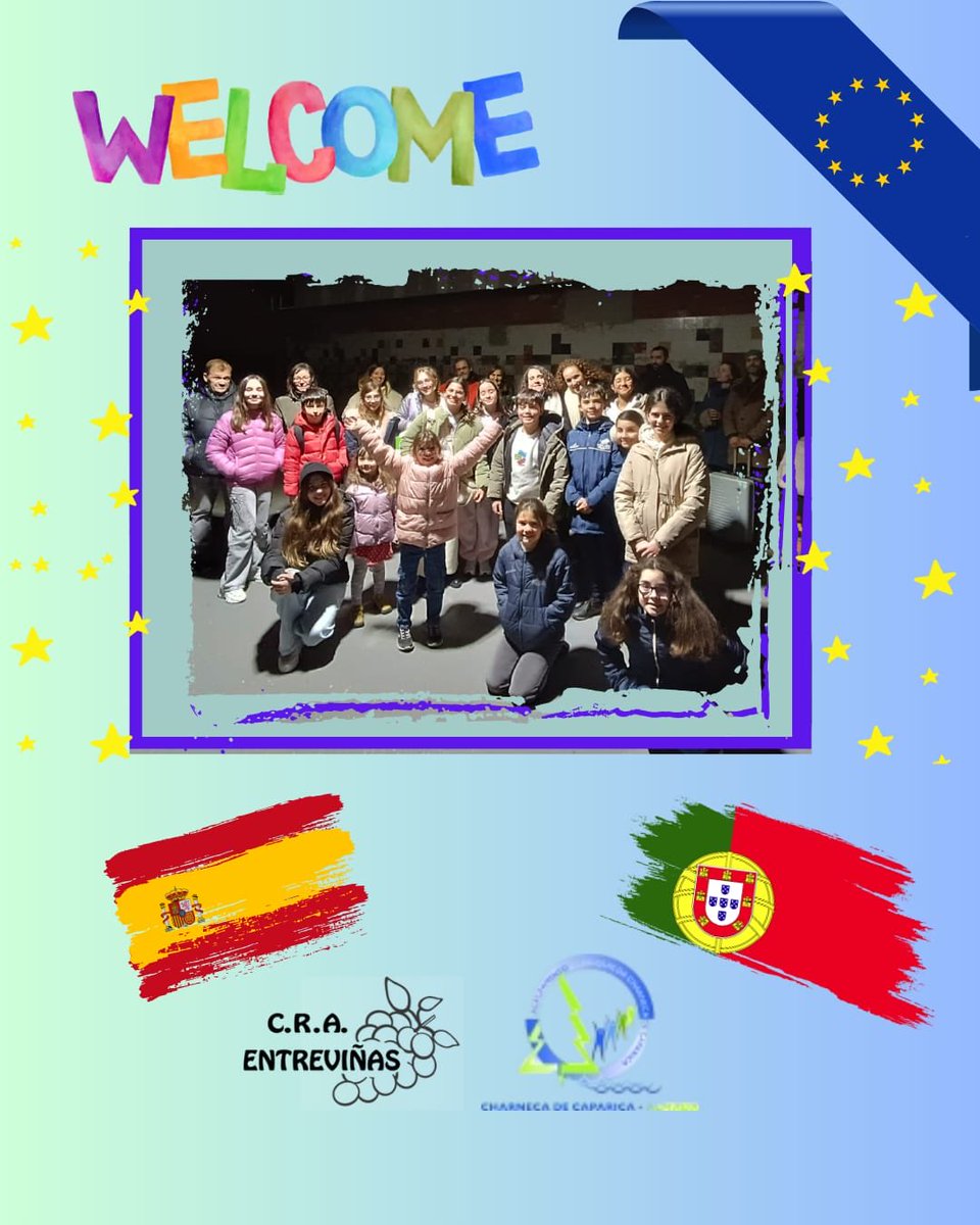 Ya están aquí alumnos y profes de Portugal, comparten estos días en el cole. Anoche conocieron a las familias  y hoy el colegio. ¡Comienza la aventura! @sepie_gob <a href="/cfpidiomas/">CFP IDIOMAS</a> <a href="/etwinning_cyl/">eTwinning Castilla y León</a> @etwinning_europe <a href="/etwinning_es/">eTwinning España</a> #internacionalización #erasmusplus