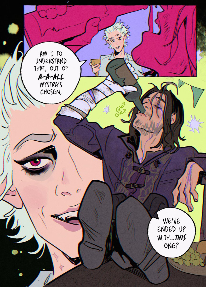 YevYanko's tweet image. Dark Gale AU headcanon #146

#galedekarios