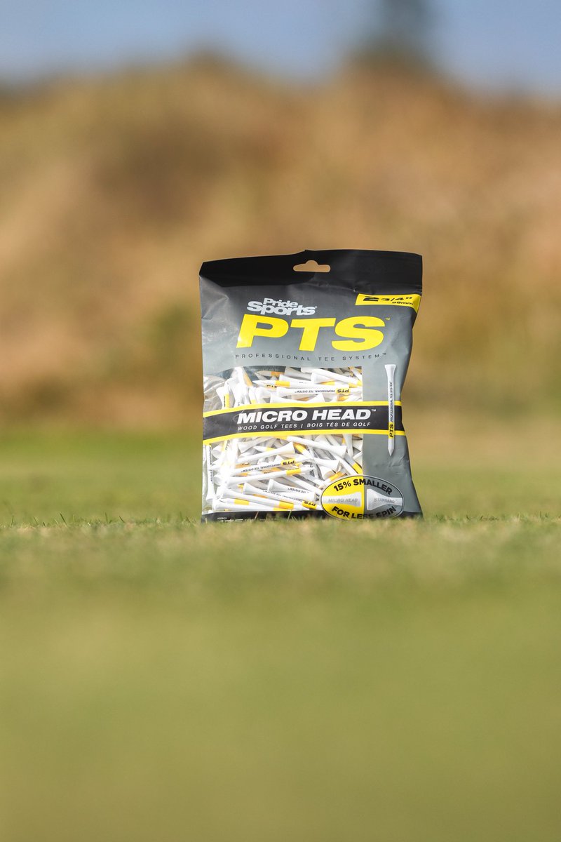 The secret’s in the head. Traditional tees create friction at impact, adding unwanted spin that impacts distance and accuracy. PTS Micro Head tees 15% reduced surface area means less interference &amp; a truer ball flight. Tour-proven tech for your tee box. 

#teeityourway