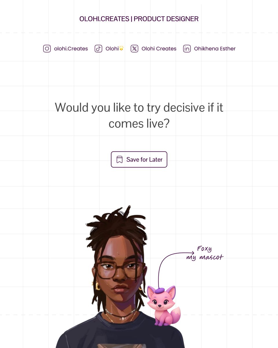 The final flow for Decisiv focuses on reflection, coming back to see how a decision actually played out.

Design done. Prototype next.

Would Decisiv be useful to you?