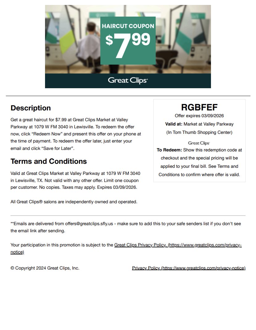 {April 2026} $9.99 + $8.99 Great Clips Coupons tweet media