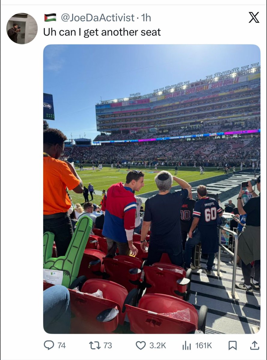 Just another example of how widespread and out in the open American antisemitism is today. 

Also, <a href="/JoeDaActivist/">🇵🇸</a> , if you’re gonna broadcast your hate for Jews, don’t be a coward and delete it, leave it up. 

Oh, and the Jews you were disgusted by, a father and son (a friend of