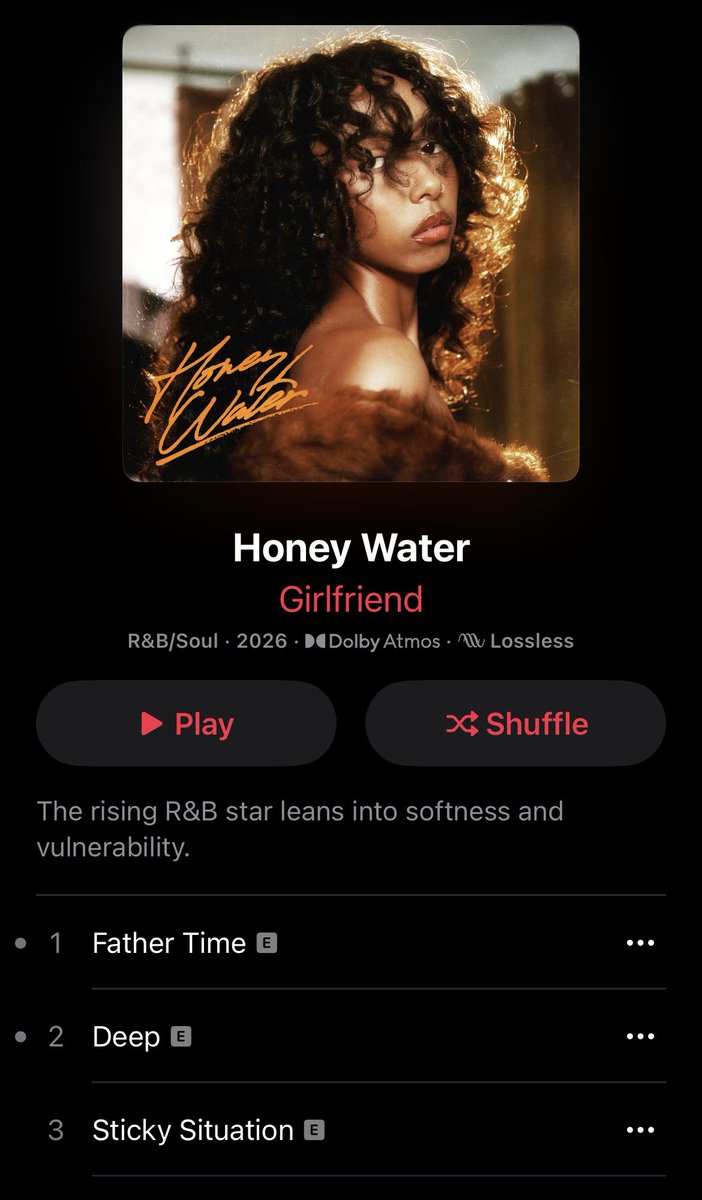 uglassjon's tweet photo. Honey Water by Girlfriend is 🔥 https://t.co/O4eVufVbLX