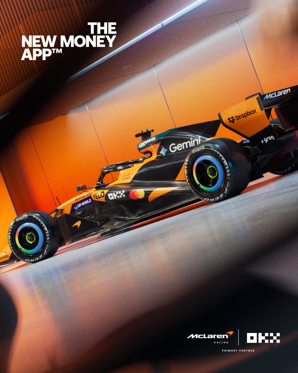 okx's tweet image. Built for speed. Tuned to deliver.

Proud to support @McLarenF1 as they unveil a car engineered to compete at the highest level.
Same mindset we bring to building world-class fintech at OKX.