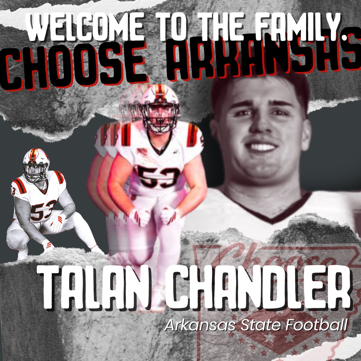 Our first addition from <a href="/AStateFB/">Arkansas State Football</a> <a href="/ChandlerTalan/">Talan Chandler</a>