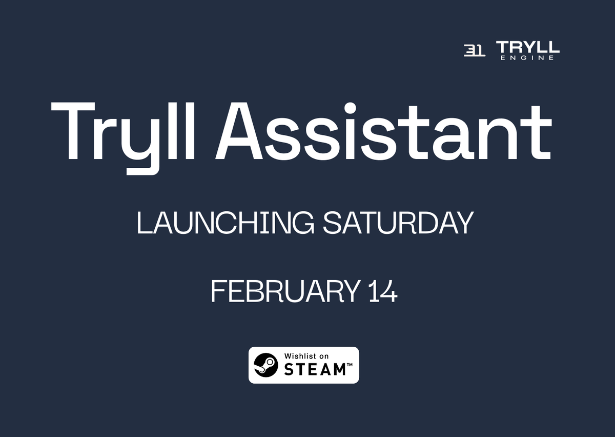 EngineTryl31578's tweet photo. 𝗧𝗿𝘆𝗹𝗹 𝗔𝘀𝘀𝗶𝘀𝘁𝗮𝗻𝘁 is the first fully on-device AI gaming assistant - 𝗮𝘃𝗮𝗶𝗹𝗮𝗯𝗹𝗲 𝗳𝗼𝗿 𝗳𝗿𝗲𝗲 on Steam starting 𝗙𝗲𝗯𝗿𝘂𝗮𝗿𝘆 𝟭𝟰𝘁𝗵.
Wishlist on Steam: https://t.co/U7PyiPZ32J https://t.co/O0HMoxDL9M