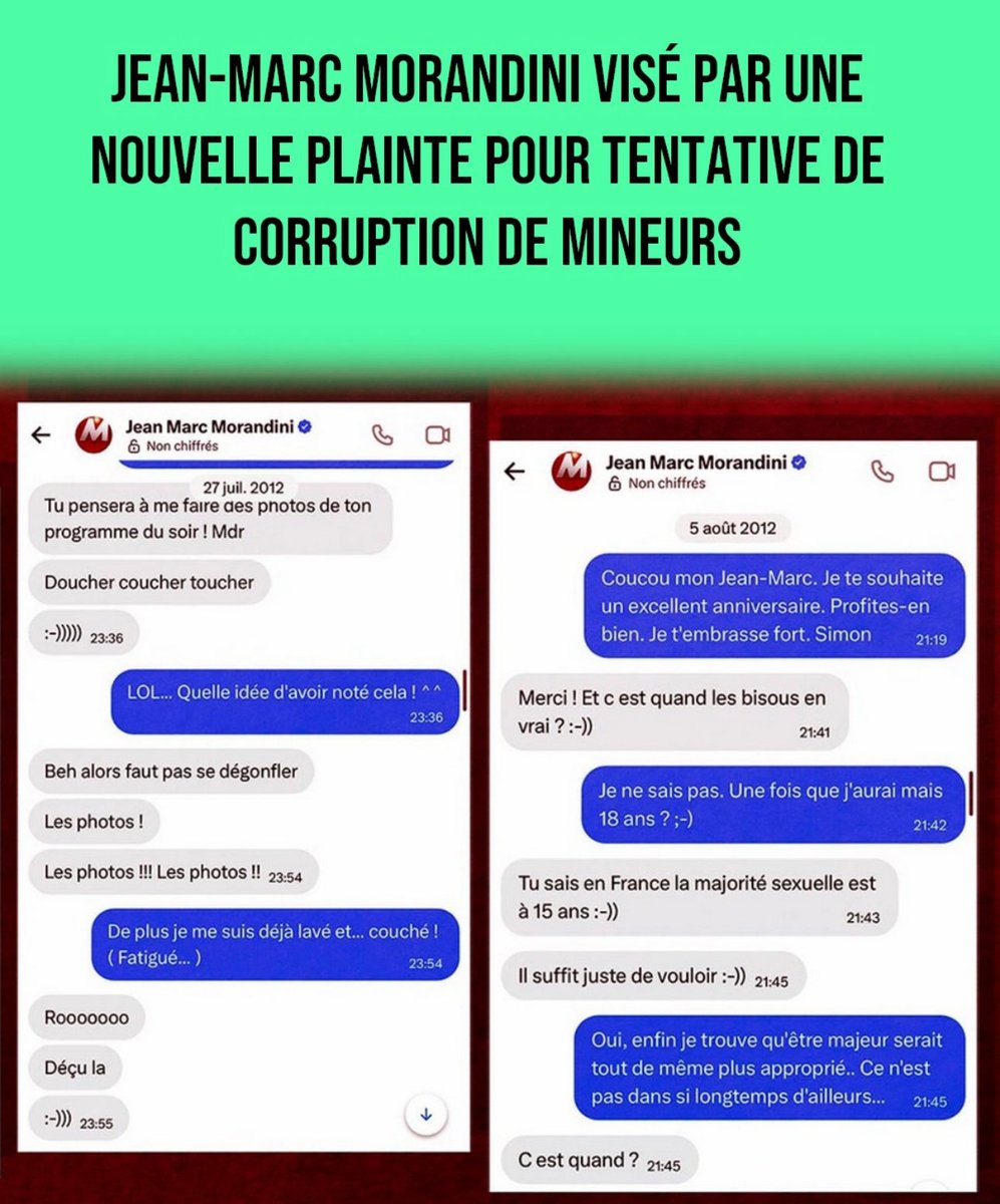 Morandini annonce se retirer provisoirement de l'antenne de CNews. Pour une fois, je souhaite ardemment que ce soit du provisoire qui dure et que ce soit DÉFINITIF. Ce gros porc <a href="/morandiniblog/">Jean Marc Morandini</a> veut peut-être en profiter pour corrompre d'autres mineurs.