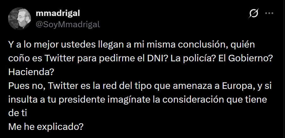 Como ya me tiene bloqueada no puede bloquearme cómo a todos los que le contestan, pero voy a contestar.

Que insulte al presidente de mi pais no quiere decir que de mi tenga peor opinión, porque yo no soy gilipollas como "mi presidente" ni una lameculos presidencial como tu.