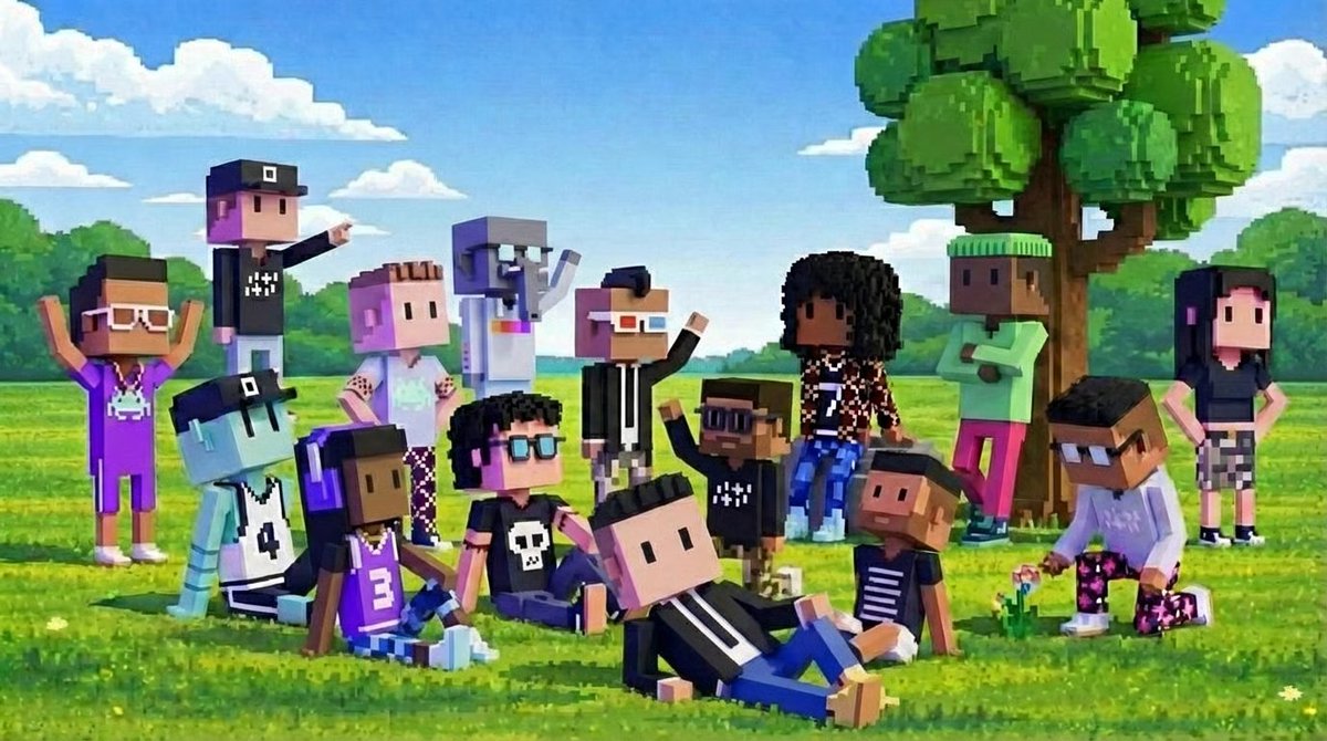 We are one big happy <a href="/MeebitsNFTs/">Meebits</a> family (1/2)   👇