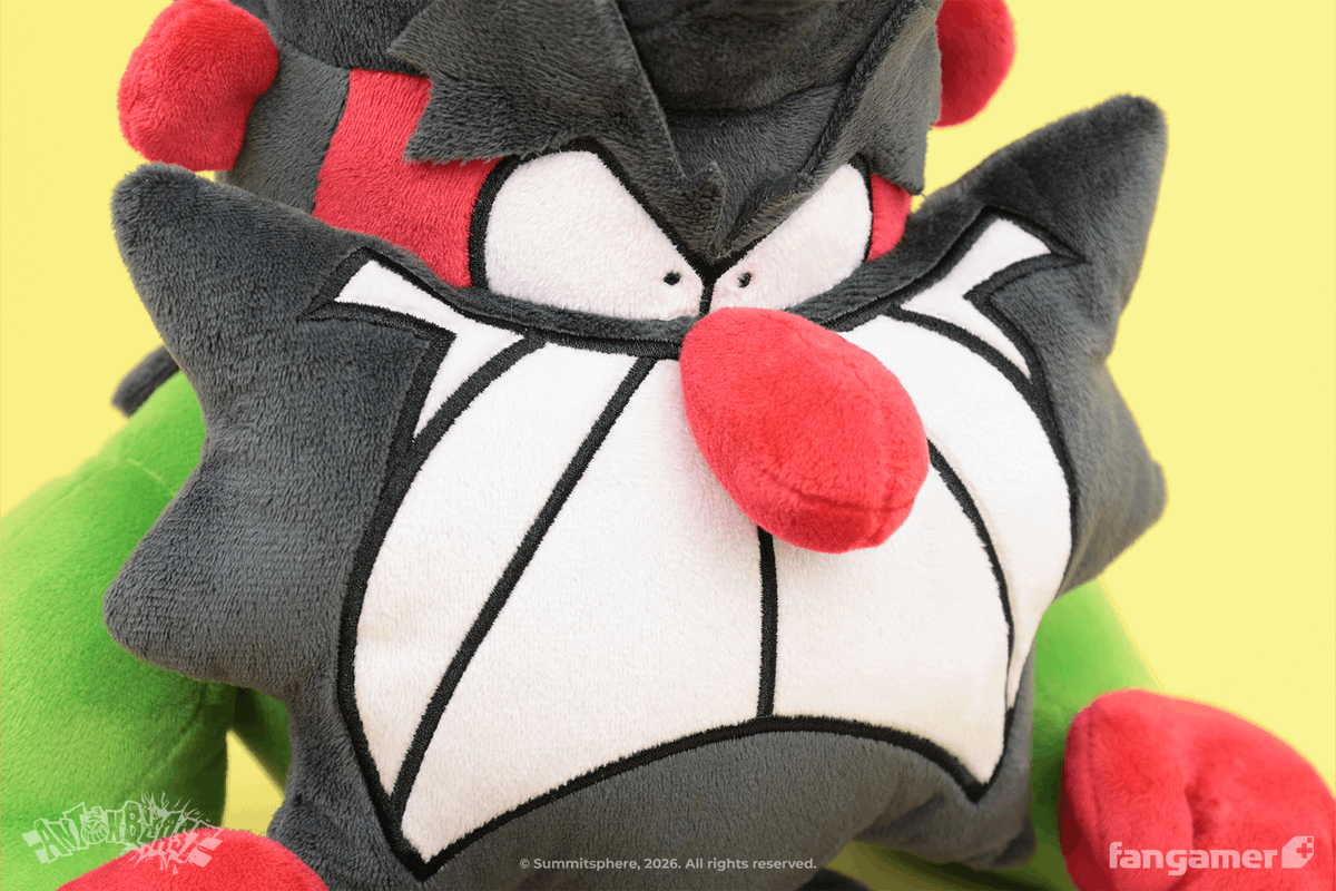 Who... is... this... red guy?! 

Shipping now, along with physical editions of ANTONBLAST for Nintendo Switch: fangamer.com/collections/an…