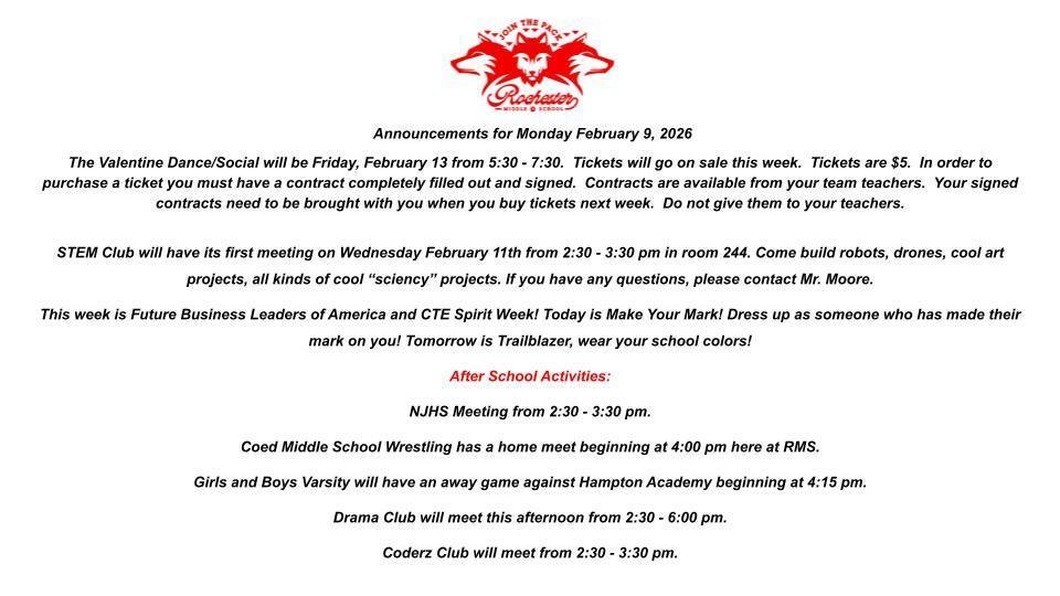 Rochester (NH) Middle School tweet media