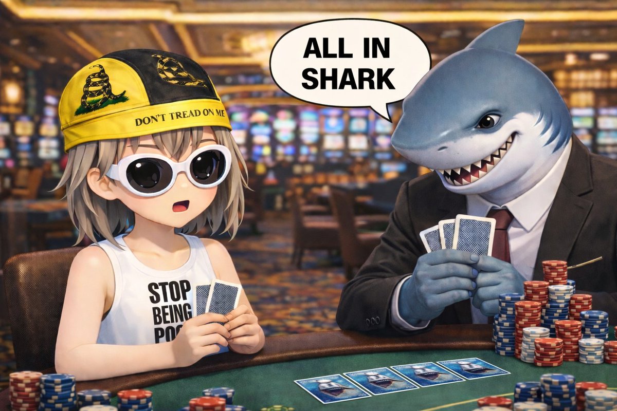 clriticize's tweet image. All in $SHARK 🦈
CA: 63Z3Q7JX3SBGDiiwqqnPTVvHcuUk6ixkzsYQbKzhpump