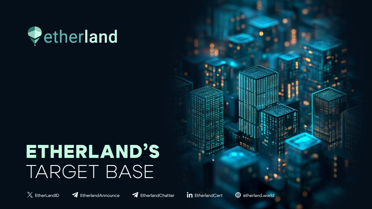 Etherland’s Target Base

Cities aren’t just places — they’re data ecosystems. 🧩🏙️

Etherland is building the digital multi-vertical layer for the real world, starting with:

• Smart cities &amp; municipalities
• Land registries and cadastral authorities
• Infrastructure and urban