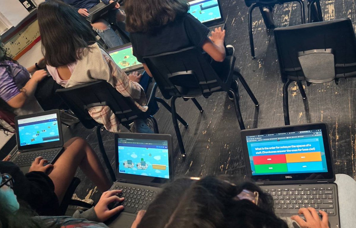 Our band students are leveling up their skills by diving into a trivia game focused on beats, symbols, and notes! This fun interactive approach helps strengthen music knowledge while reinforcing skills they need to become confident musicians! #uknighted