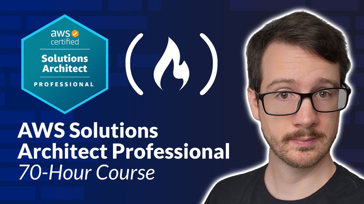 freeCodeCamp's tweet photo. The AWS Certified Solutions Architect Professional cert can help you prove your expertise in the Cloud. 

And in this course, @andrewbrown helps you prep for the exam.
 
You'll learn about storage services, networking, databases, security, management tools, and lots more.

https://t.co/mozMZa7SFT