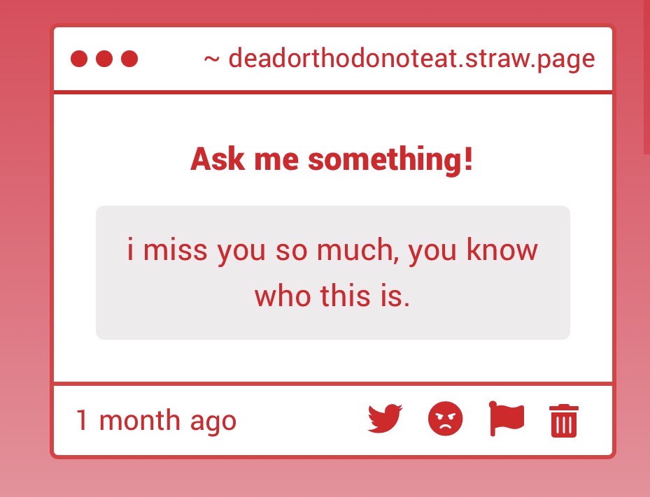 DEAD ORTHO DO NOT EAT. tweet media