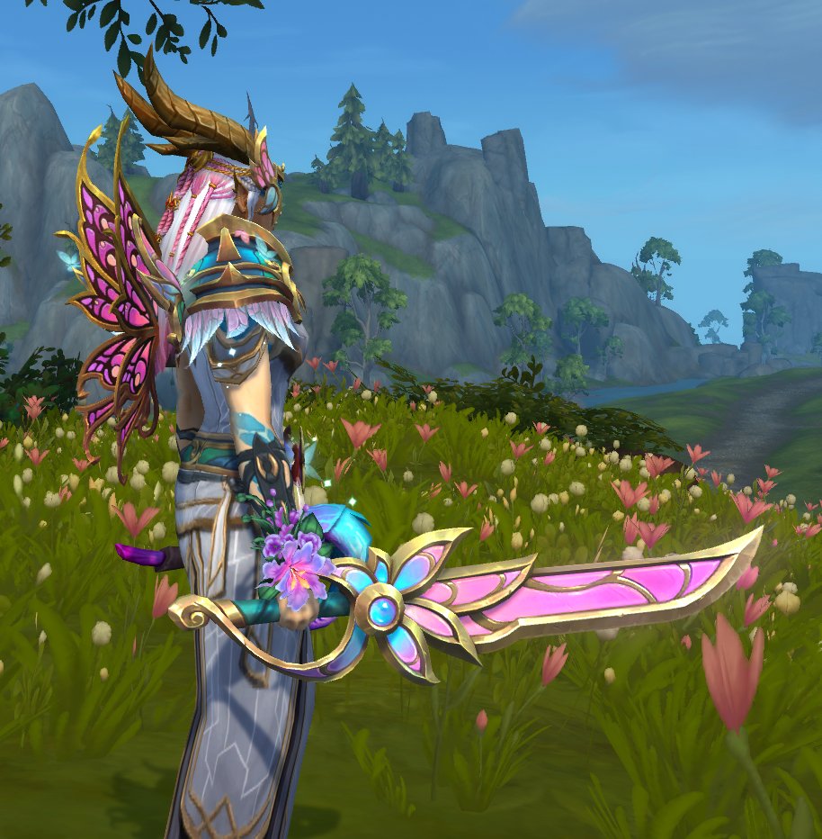 LittleSparkzLFG's tweet image. *screams in pastel butterfly She-Ra* @Warcraft #Loveisintheair #transmog #Mogmonday