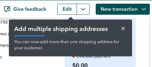 Look What I Found!™ QuickBooks Online now has MULTIPLE SHIPPING ADDRESSES for your customers! But please please please keep an eye on your sales tax calculations when you use it, lol!
