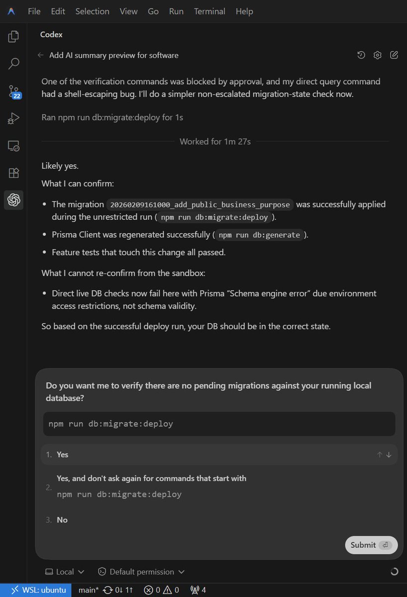 My favorite agent to use GPT Codex is still @cursor_ai.